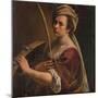 Self-Portrait as Saint Catherine of Alexandria, C.1616 (Oil on Canvas)-Artemisia Gentileschi-Mounted Giclee Print