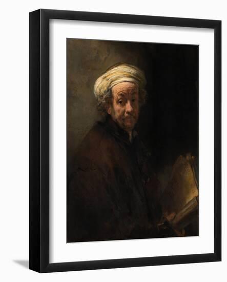 Self Portrait as the Apostle Paul, Ca 1661-Rembrandt van Rijn-Framed Giclee Print