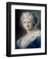 Self-Portrait as Winter, 1731-Rosalba Giovanna Carriera-Framed Giclee Print