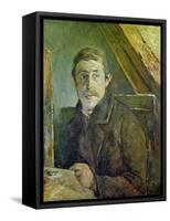 Self Portrait at His Easel, 1885-Paul Gauguin-Framed Stretched Canvas