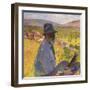 Self Portrait at La Bastide-du-Vert, Autoportrait a La Bastide-du-Vert, 1905-Henri Martin-Framed Giclee Print