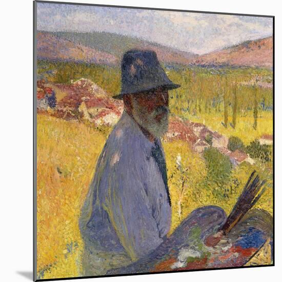 Self Portrait at La Bastide-du-Vert, Autoportrait a La Bastide-du-Vert, 1905-Henri Martin-Mounted Giclee Print