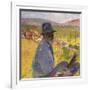 Self Portrait at La Bastide-du-Vert, Autoportrait a La Bastide-du-Vert, 1905-Henri Martin-Framed Giclee Print