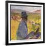 Self Portrait at La Bastide-du-Vert, Autoportrait a La Bastide-du-Vert, 1905-Henri Martin-Framed Giclee Print