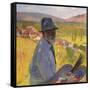 Self Portrait at La Bastide-du-Vert, Autoportrait a La Bastide-du-Vert, 1905-Henri Martin-Framed Stretched Canvas