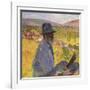 Self Portrait at La Bastide-du-Vert, Autoportrait a La Bastide-du-Vert, 1905-Henri Martin-Framed Giclee Print