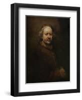 Self Portrait at Old Age, 1669-Rembrandt van Rijn-Framed Premium Giclee Print
