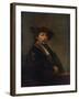 Self Portrait at the Age of 34, 1640-Rembrandt van Rijn-Framed Giclee Print