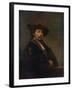 Self Portrait at the Age of 34, 1640-Rembrandt van Rijn-Framed Giclee Print