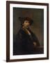 Self Portrait at the Age of 34, 1640-Rembrandt van Rijn-Framed Giclee Print