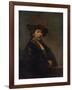 Self Portrait at the Age of 34, 1640-Rembrandt van Rijn-Framed Giclee Print