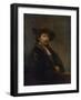Self Portrait at the Age of 34, 1640-Rembrandt van Rijn-Framed Giclee Print