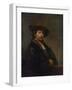 Self Portrait at the Age of 34, 1640-Rembrandt van Rijn-Framed Giclee Print