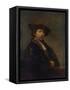Self Portrait at the Age of 34, 1640-Rembrandt van Rijn-Framed Stretched Canvas