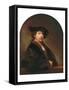 Self-Portrait at the Age of 34-Rembrandt van Rijn-Framed Stretched Canvas