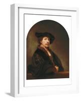 Self-Portrait at the Age of 34-Rembrandt van Rijn-Framed Art Print