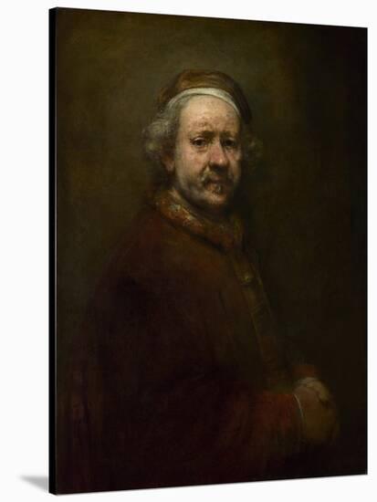 Self Portrait at the Age of 63, 1669-Rembrandt van Rijn-Stretched Canvas