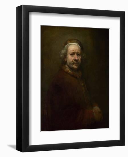 Self Portrait at the Age of 63, 1669-Rembrandt van Rijn-Framed Premium Giclee Print