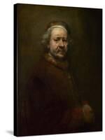 Self Portrait at the Age of 63, 1669-Rembrandt van Rijn-Stretched Canvas