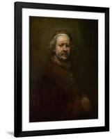 Self Portrait at the Age of 63, 1669-Rembrandt van Rijn-Framed Premium Giclee Print