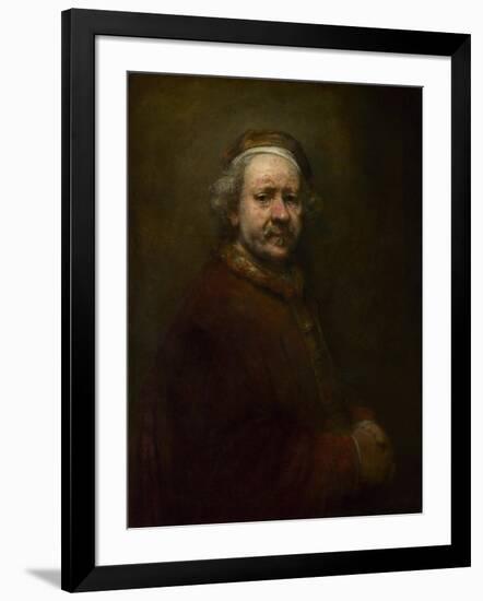 Self Portrait at the Age of 63, 1669-Rembrandt van Rijn-Framed Premium Giclee Print