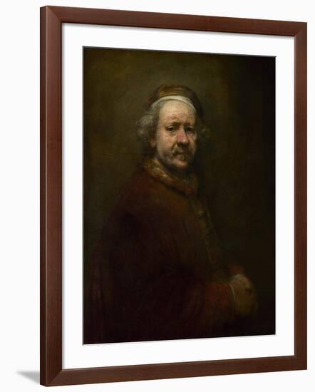Self Portrait at the Age of 63, 1669-Rembrandt van Rijn-Framed Giclee Print