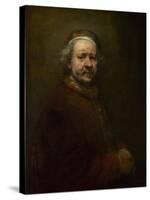 Self Portrait at the Age of 63, 1669-Rembrandt van Rijn-Stretched Canvas