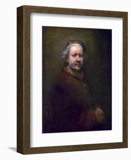 Self Portrait at the Age of 63-Rembrandt van Rijn-Framed Giclee Print