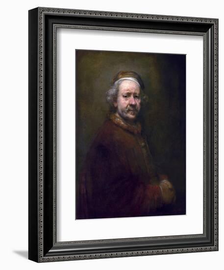 Self Portrait at the Age of 63-Rembrandt van Rijn-Framed Giclee Print