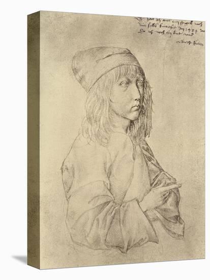 Self Portrait at the Age of Thirteen, 1484-Albrecht Dürer-Stretched Canvas