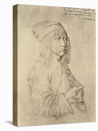Self Portrait at the Age of Thirteen, 1484-Albrecht Dürer-Stretched Canvas