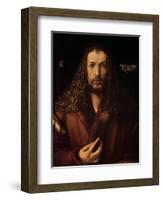 Self Portrait at the Age of Twenty-Eight, 1500-Albrecht Dürer-Framed Giclee Print