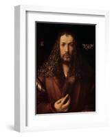 Self Portrait at the Age of Twenty-Eight, 1500-Albrecht Dürer-Framed Giclee Print