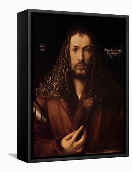 Self Portrait at the Age of Twenty-Eight, 1500-Albrecht Dürer-Framed Stretched Canvas