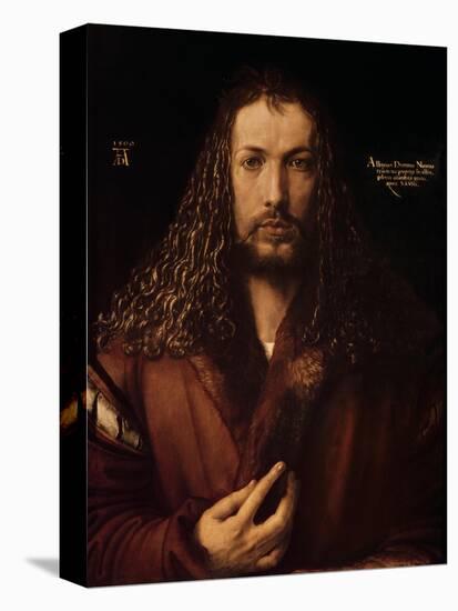 Self Portrait at the Age of Twenty-Eight, 1500-Albrecht Dürer-Stretched Canvas