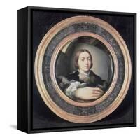 Self Portrait at the Mirror-Parmigianino-Framed Stretched Canvas