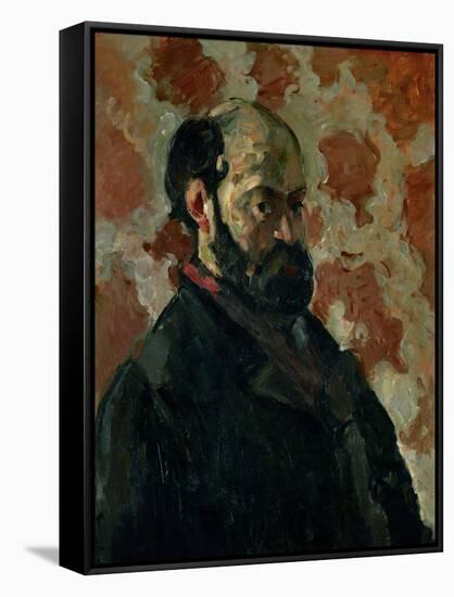 Self-Portrait Before a Pink Background, circa 1875-Paul Cézanne-Framed Stretched Canvas