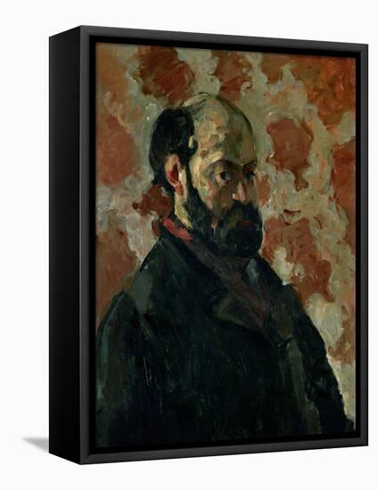 Self-Portrait Before a Pink Background, circa 1875-Paul Cézanne-Framed Stretched Canvas