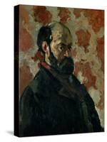 Self-Portrait Before a Pink Background, circa 1875-Paul Cézanne-Stretched Canvas