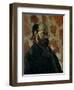 Self-Portrait Before a Pink Background, circa 1875-Paul Cézanne-Framed Giclee Print