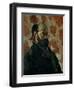 Self-Portrait Before a Pink Background, circa 1875-Paul Cézanne-Framed Giclee Print