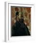 Self-Portrait Before a Pink Background, circa 1875-Paul Cézanne-Framed Giclee Print