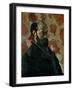 Self-Portrait Before a Pink Background, circa 1875-Paul Cézanne-Framed Giclee Print