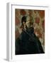 Self-Portrait Before a Pink Background, circa 1875-Paul Cézanne-Framed Giclee Print