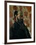 Self-Portrait Before a Pink Background, circa 1875-Paul Cézanne-Framed Giclee Print