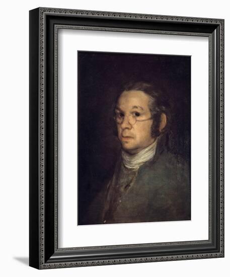 Self Portrait by Francisco De Goya Y Lucientes-null-Framed Giclee Print