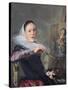 Self-Portrait by Judith Leyster-null-Stretched Canvas