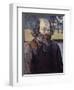 Self-Portrait - by Paul Cezanne-null-Framed Giclee Print