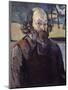 Self-Portrait - by Paul Cezanne-null-Mounted Giclee Print