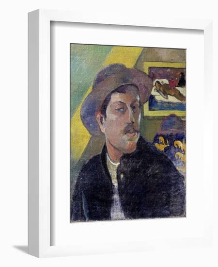 Self-Portrait by Paul Gauguin-null-Framed Giclee Print